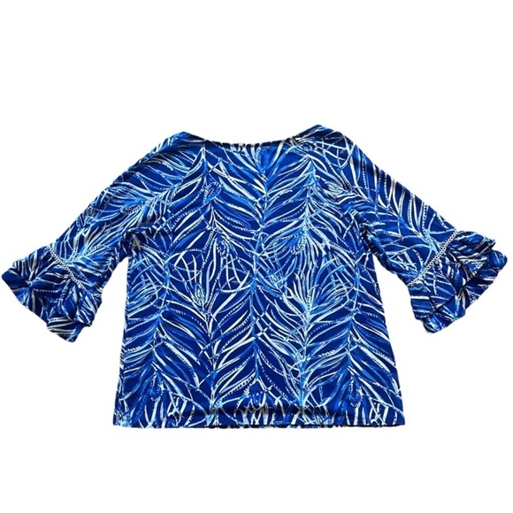 Lilly Pulitzer small Blue Patterned laddie Women's Top - Picture 6 of 6
